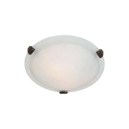 Artcraft 2 Light Brushed Nickel Flush Mount AC2354BN